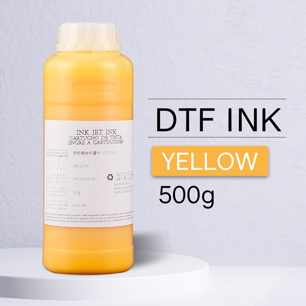 DTF tinte für alle drucker Epson L1800 L805 L800 R1390 R2000 P400 XP1500 XP600 TX800 4880 7880 R2880 DTF wärme transfer tinte: 500ml Yellow DTF