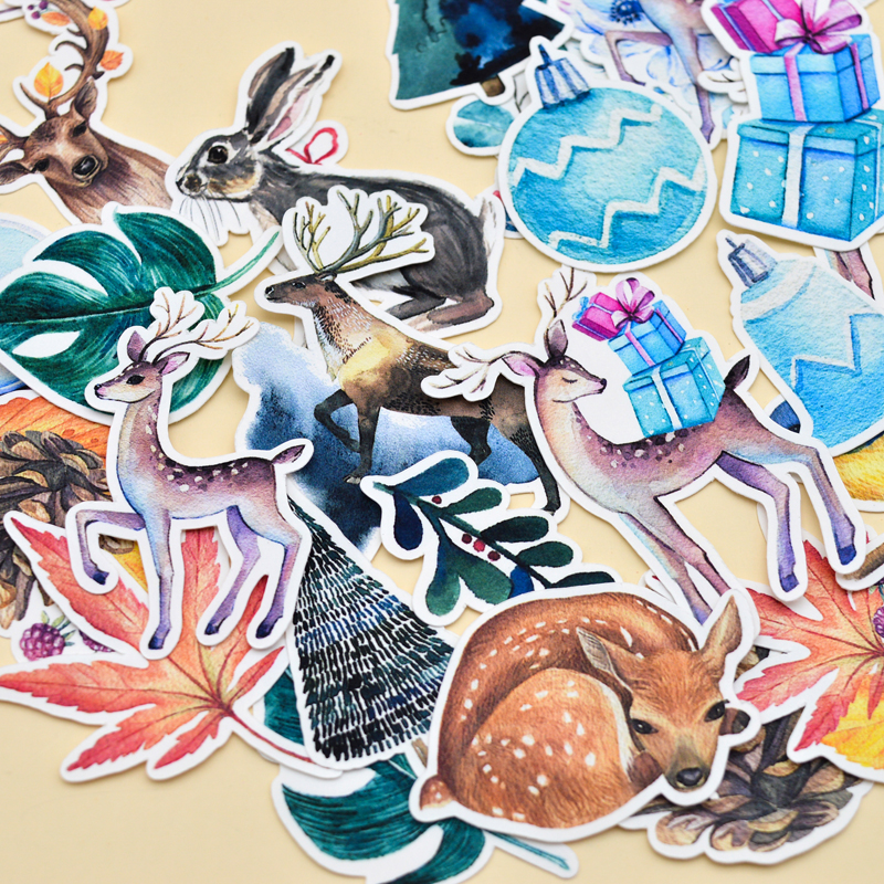 38 Pcs Hand Tekening Mysterieuze Fawn David 'S Herten Sticker Scrapbooking/Bullet Journal Stickers Magic Adesivo Briefpapier Naklejki