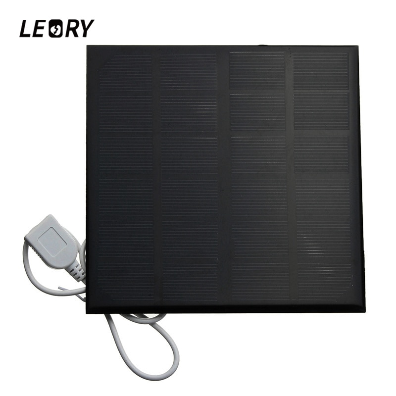 Leory 3W/4.5W/6W 6V Mini Zonnepaneel Met Usb Interface Voor Mobiele Telefoons power Bank MP3