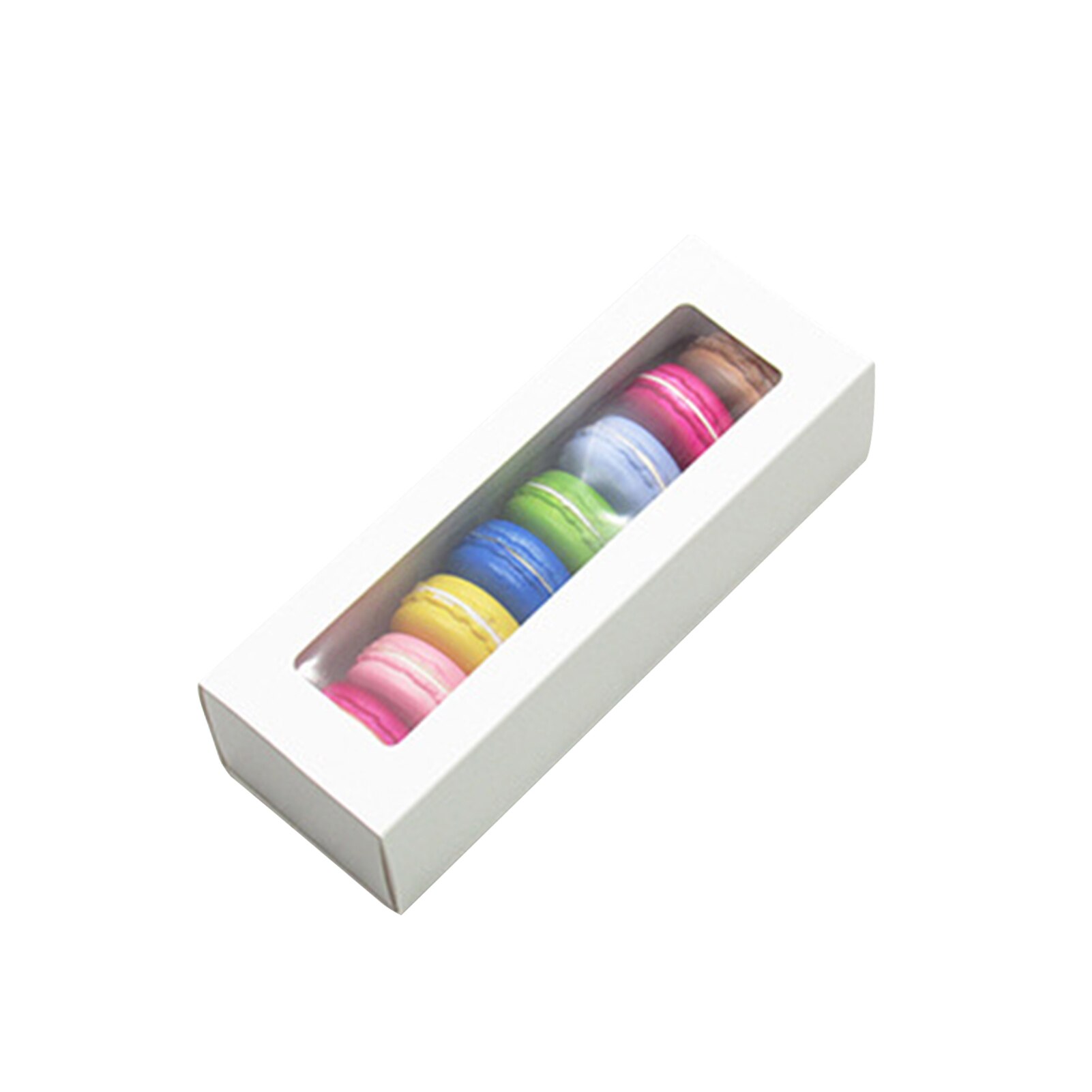 25pcs Packaging Box Mini Cupcakes Storage Case Wedding Bakery Party Multi-Purpose Clear Window Wrapping For Macaron Durable