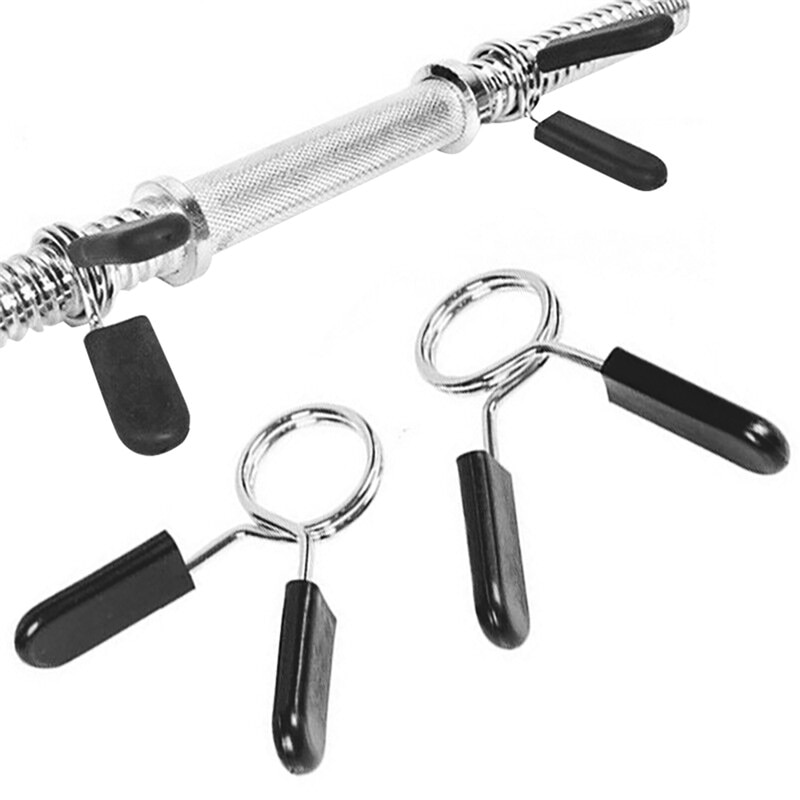 Barbell Bar Clamps Clips Barbell Dumbbell Bar Collars Weight Spring Locks 24mm-30mm Gym Weight Bar Dumbbell Lock Clamp Spring