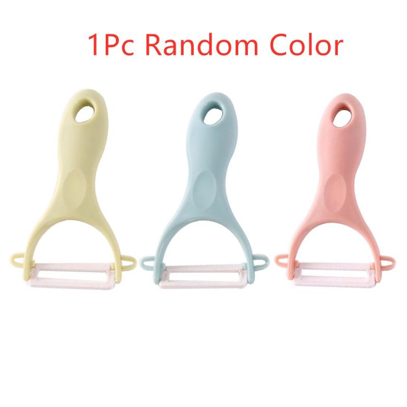 Éplucheur céramique cuisine légumes fruits éplucheur couverts éplucheur légumes Cutter outils de cuisine accessoires de cuisine Gadgets cuisine: Randon color 1 pc
