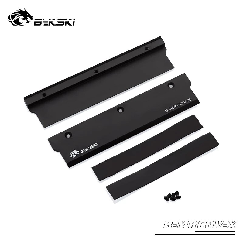 Bykski B-RAM-D2-X,RGB RAM Water Cooling Block Heatsink,Acrylic Memory Cooler Radiator Support 2 Channels 5V/12V AURA SYNC