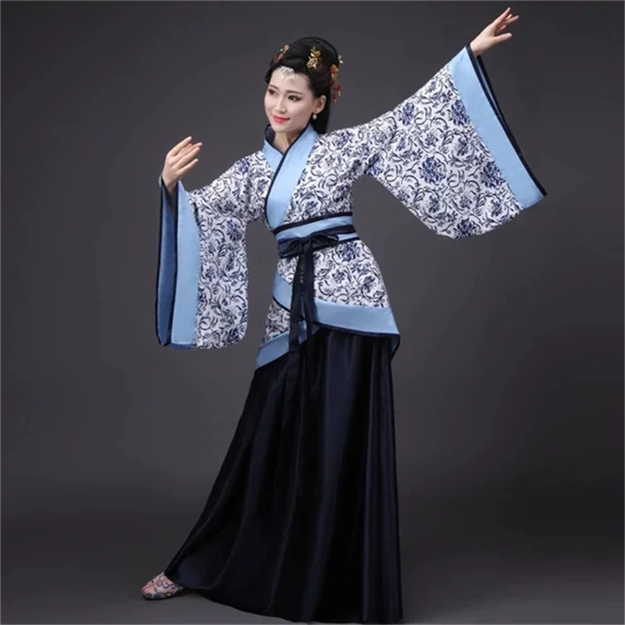 Damen Traditionelles Chinesisches Hanfu Kostüm - Tang Anzug Performance Cosplay Kleid: Xxl / Schwarz
