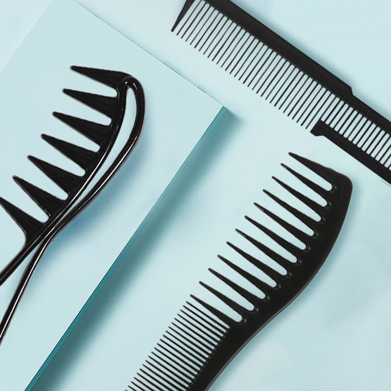 2/3/4 Stuks Grove Krul Kam Detangling Kam Textuur Kam Voor Krullend Nat Golvend Dik haar Pruiken Salon Kapper Kapsel Tool