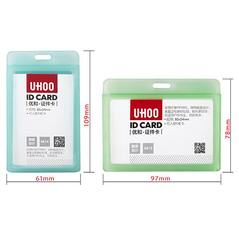 Wodoodporne etui na dowód tożsamości biznes odznaka uchwyt z tworzywa sztucznego Porte znaczek przypadku straży wejście karty w klatce piersiowej posiadacz karty materiały biurowe