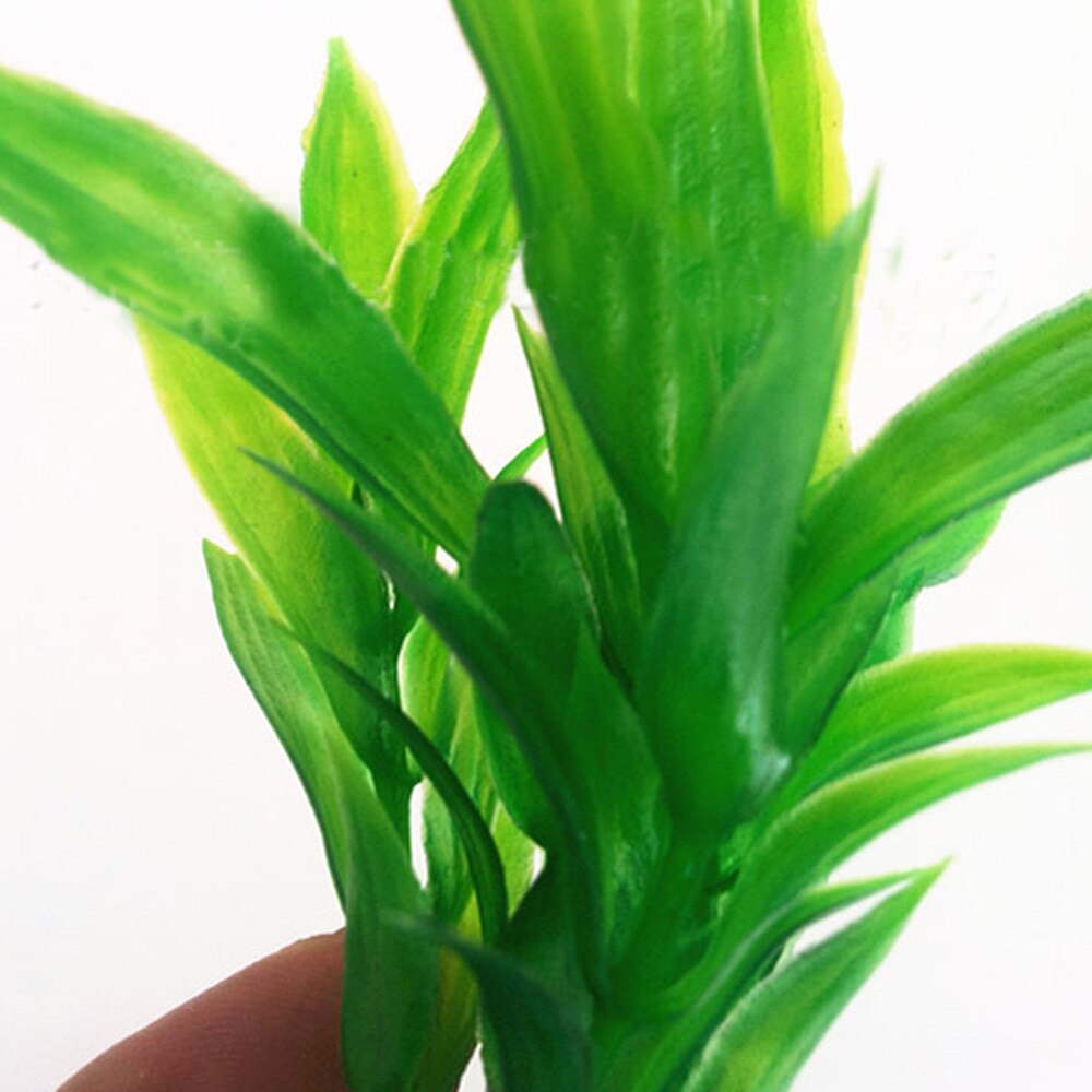 25# 10pcs Simulation Rich Bamboo Water Plant Aquarium Artificial Simulation Plants Fish Tank Aquarium Lovely Home Decoration: Default Title