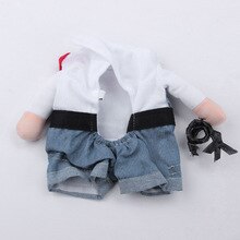 Nueva ropa para mascotas, disfraz divertido de vaquero para perros y gatos con sombrero, abrigo vaquero para cachorros, vestido de TE889