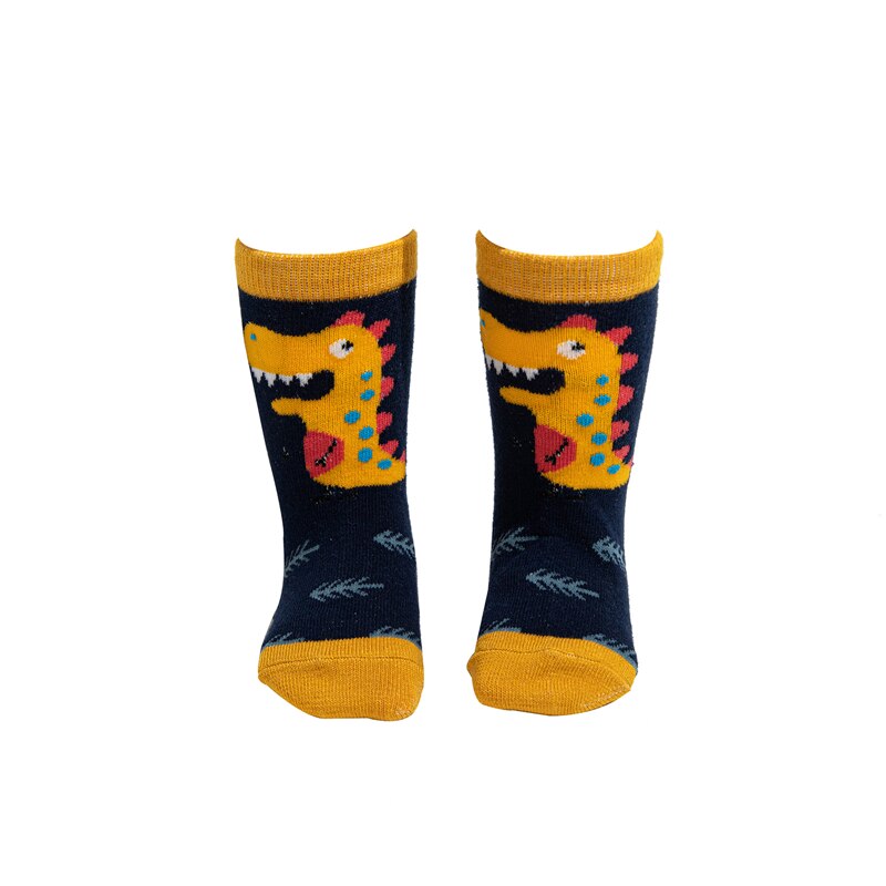 Newborn Baby Cartoon Dinosaur Socks Cute Cartoon Animal Socks for Kids Infant Boys Girls 0-3 Years