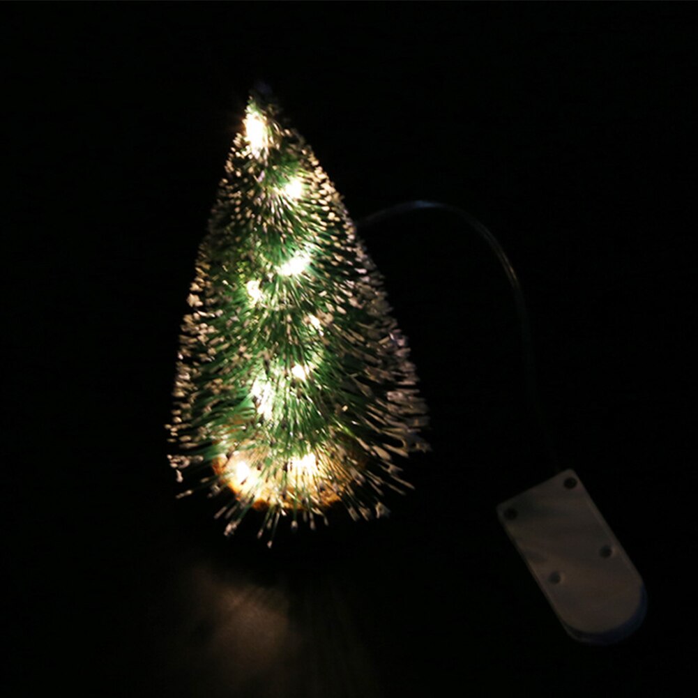 Kerstboom Sneeuwvlokken Kunstmatige Ceders Miniatuur Home Office Decoratie Ornamenten _ Wk