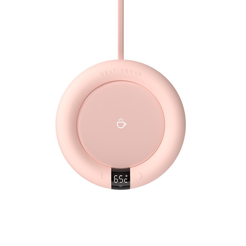 220V kubek podgrzewacz podkładka ocieplająca płyta grzejna inteligentny termostatyczny podstawka strąk kubek mata grzewcza Podkładka kawa herbata mleczna szofer-tasse Posavasos 20W: różowy okrągły