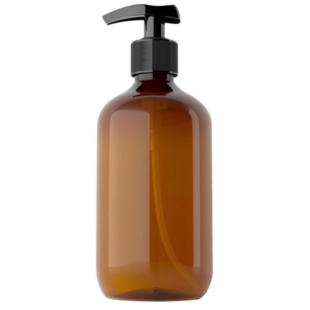 500ml PET Refillable Empty Bottle Shampoo Lotion Press Pump Makeup Dispenser Plastic Container, Deep Green: Auburn