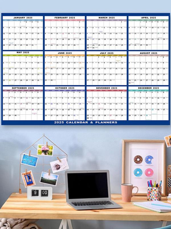 Calendario magnético para nevera, planificador mensual semanal, calendario 2025, calendario de borrado en seco, tablero adhesivo para nevera, menú