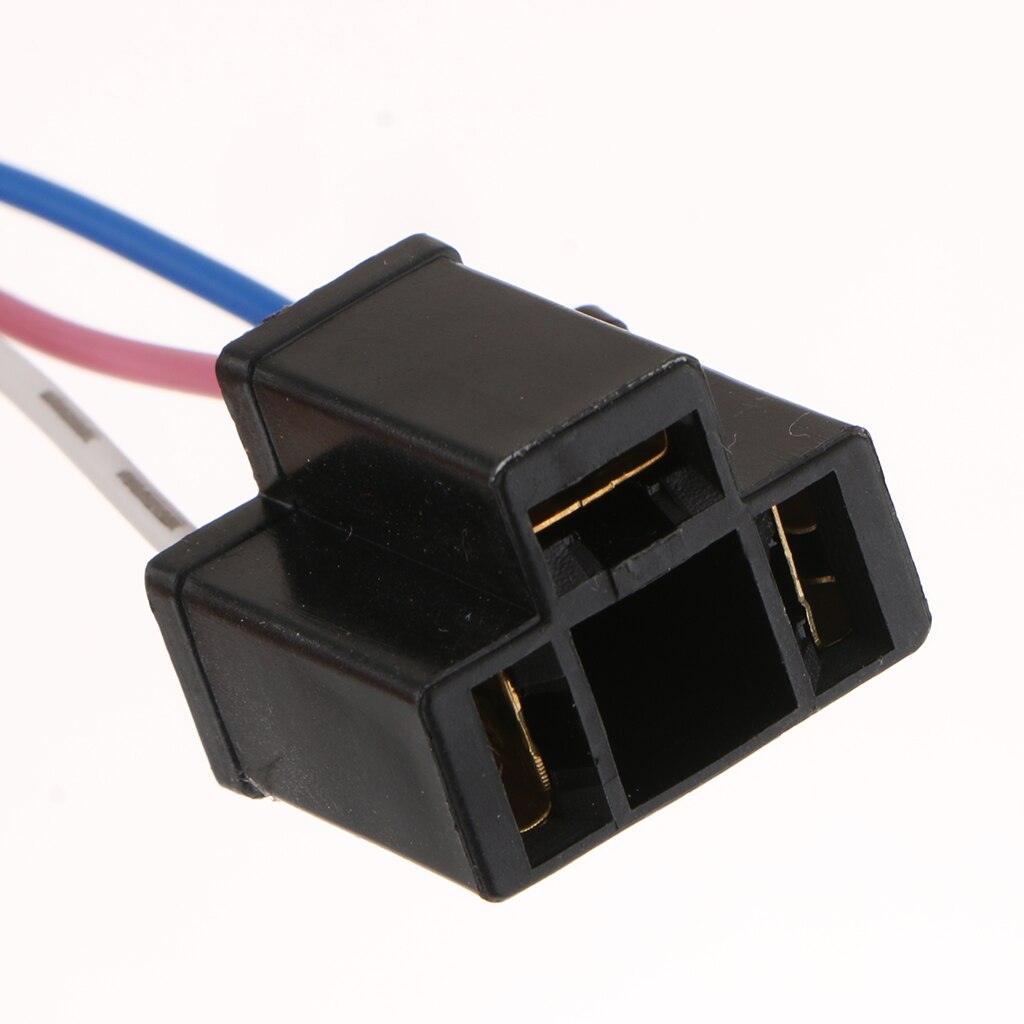 4 Pieces H4 Female Adapters Wiring Harness Socket &amp; 3 Wire For Headlight Fog For 12V Car RV Truck Etc