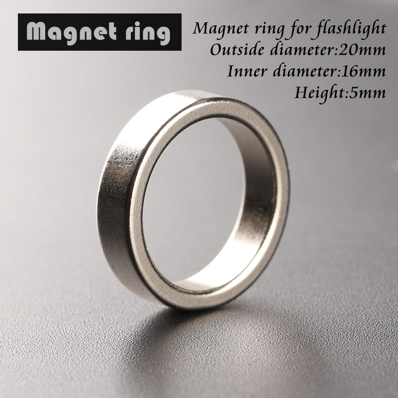 Zaklamp staart magneet magnetische ring 20*16*5mm ring buitendiameter 20mm, binnendiameter 16mm, hoge 5mm