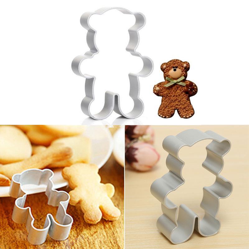 Biscuit Mold Cookie Leuke 3D Beer Vorm Cookie Cake Bakvormen Mould Metalen Legering Fondant Cookie Cutters Biscuit Mold
