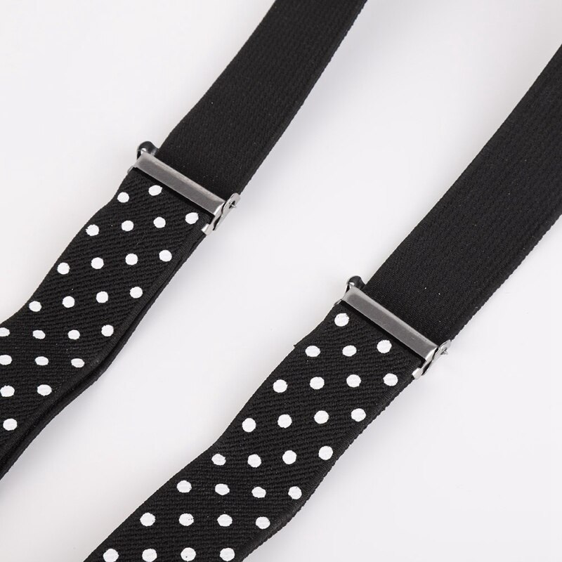 Children's Polka Dot Elastic Band And Students Bow Tie And Necktie Kit 0-15Y Baby Boys And Girls Dress Bow Tie 3pcs