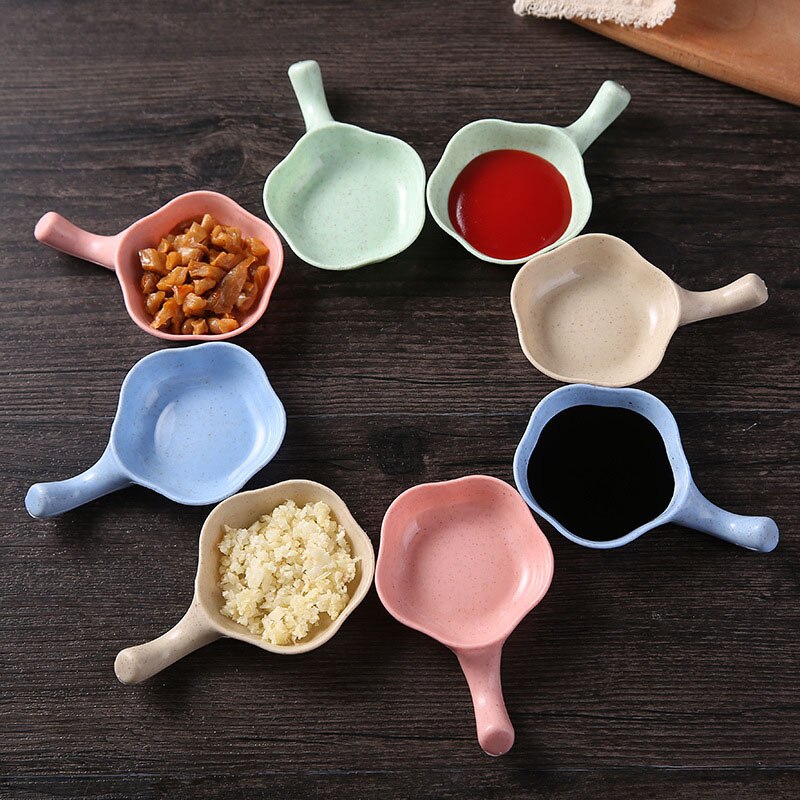 Multi-purpose Sauce Plate Round Polygon Square Japanese Style Color Sauce Sauce Dish Seasoning Plate Home Accessories
