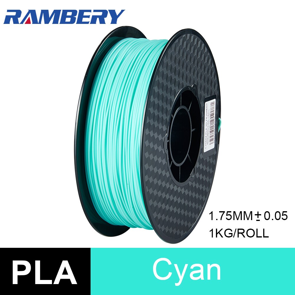 3D Printer 1KG 1.75mm PLA/ABS Filament Printing Materials Cyan 1.75 Multi-colors plastic spools filament latest version: Default Title