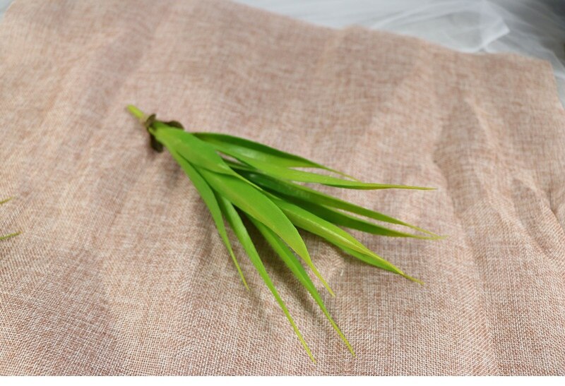 INDIGO - 3D Printing Petals Phalaenopsis White Orchids (7 Flowers/Stem) Real Touch Wedding Flower Floral Party: 1 pc 30cm leaves