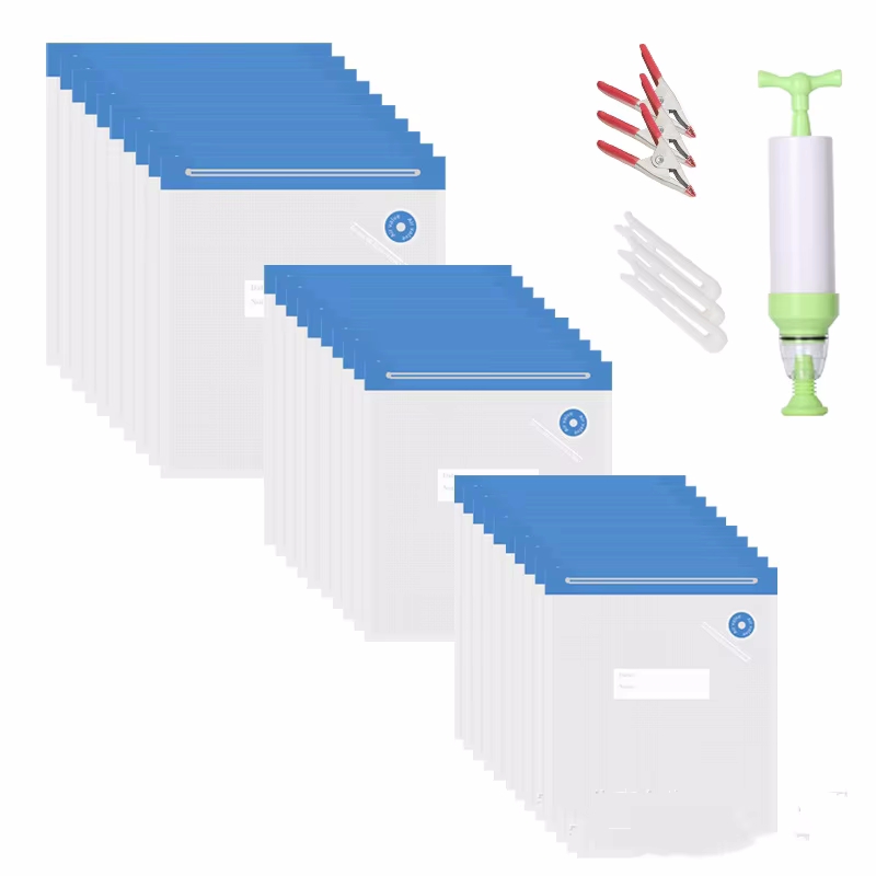 Sous Vide Bags Reusable BPA Free Vacuum Sealer Bags Vacuum Food Storage Bags for Cooking/Food Storage/Microwave Heating: Brown