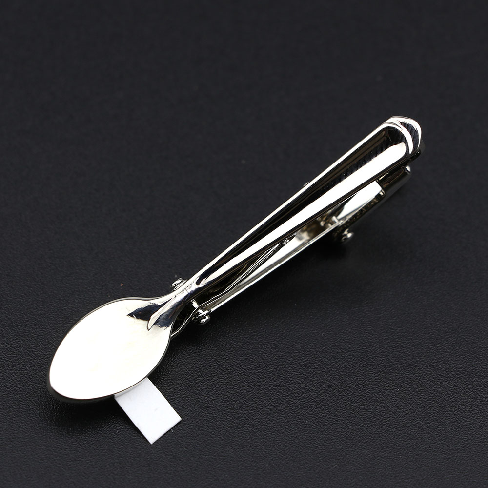 männer Klassische Krawatte Clip Gläser Fisch Flugzeug Gabel Löffel bilden Metall Chrom Edelstahl Stift Schließe Für Geschäft Corbata