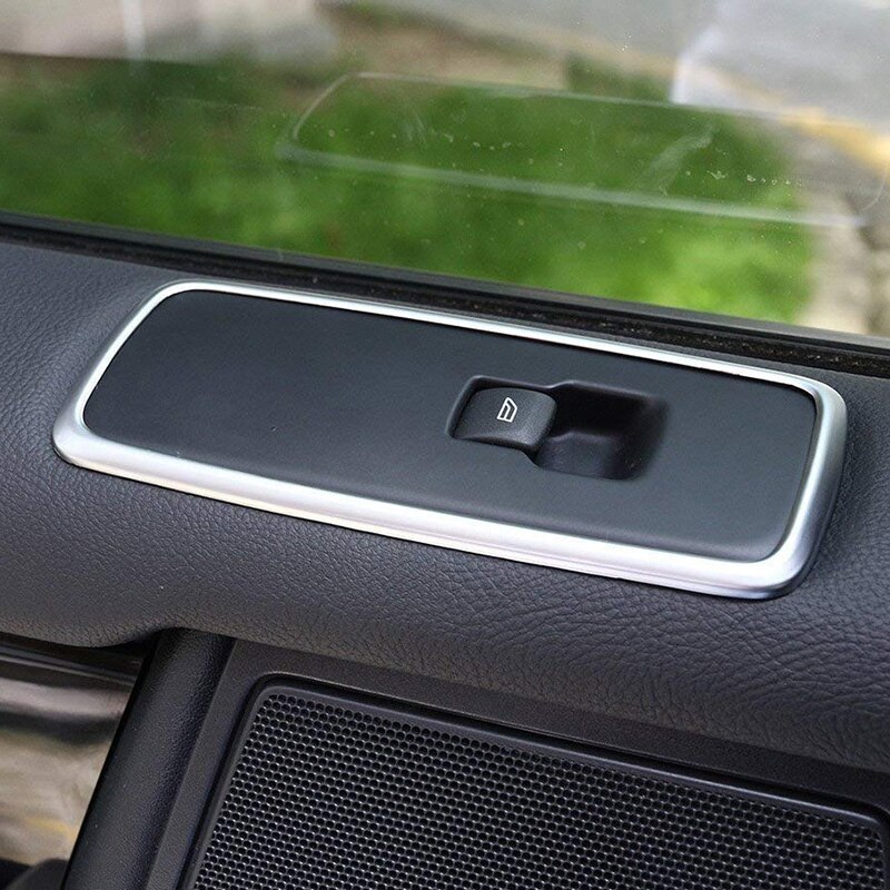 Chrome Car Door Window Switch Lift Button Cover Tr... – Grandado