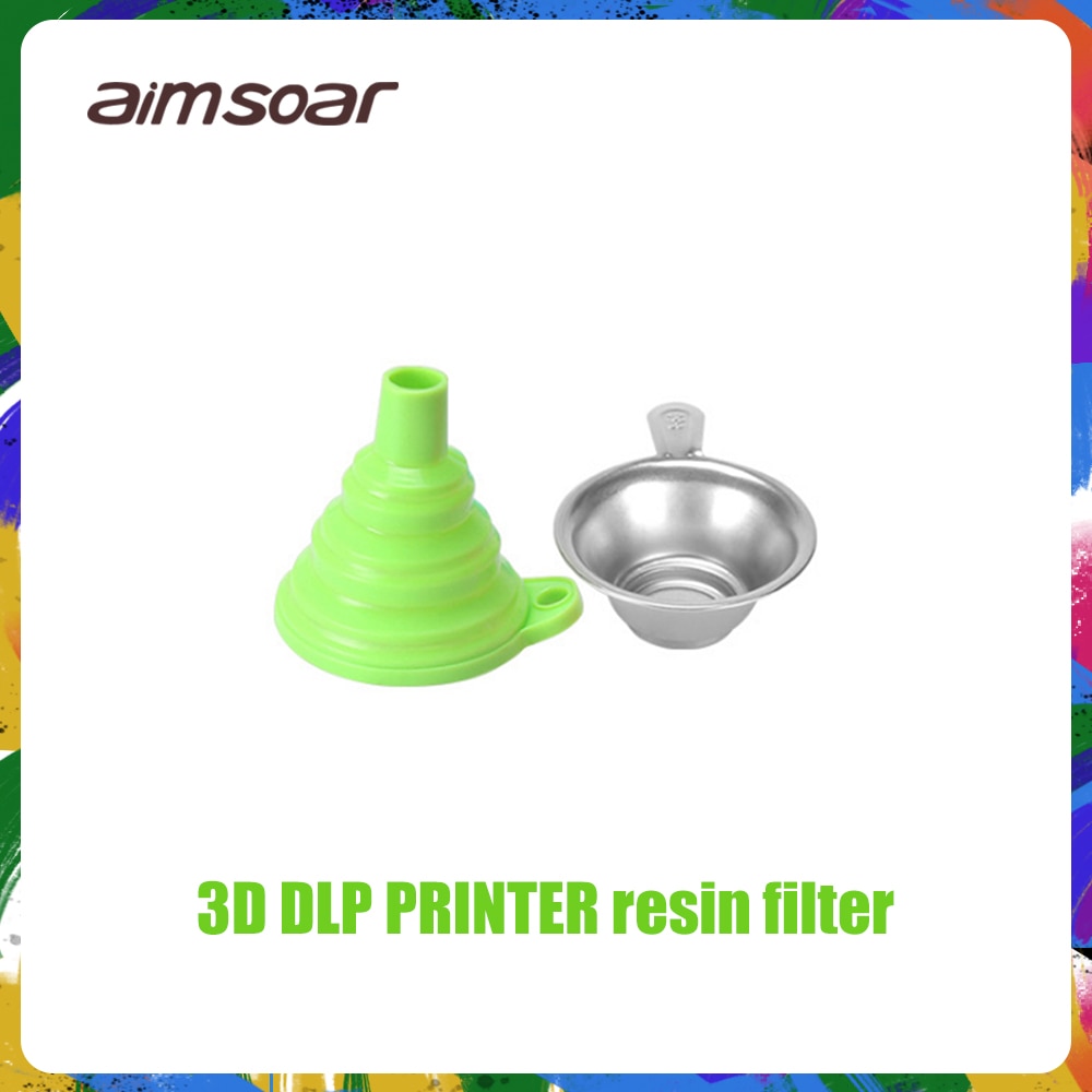 Reçine sıvı filtre hunisi Metal UV reçine filtresi bardak + silikon huni ANYCUBIC Photon SLA 3D yazıcı