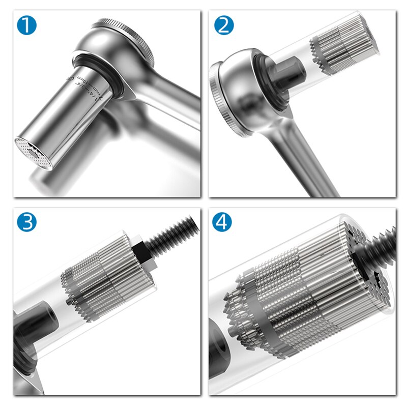 7-19mm universal momentnyckelhuvud set hylshylsa borrmaskin spärrbussning nyckel magisk nyckel grepp handverktyg gör-det-själv-verktyg yl