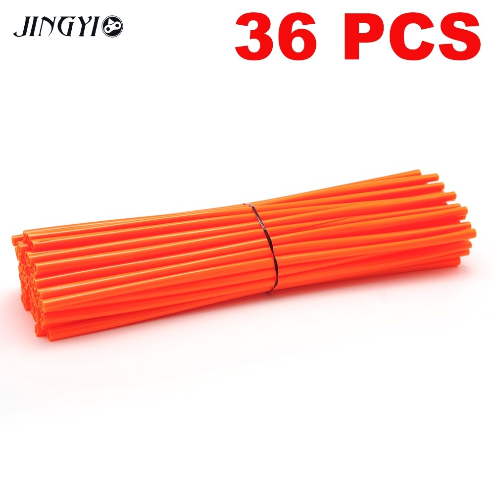 Motorcycle Dirt Bike Wheel Rim Spoke Skins Covers Wrap Tubes Decor Protector For KTM 65 85 250 125 SX KLX250 KLX450R 450 530 EXC: Orange