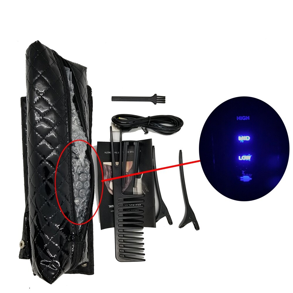 Hair Split Trimmer Straightener Hair Clipper Trimming Hairy Branches End Split Hair Trimmer Built-in Battery Split Hairs Cutter: new black with bag