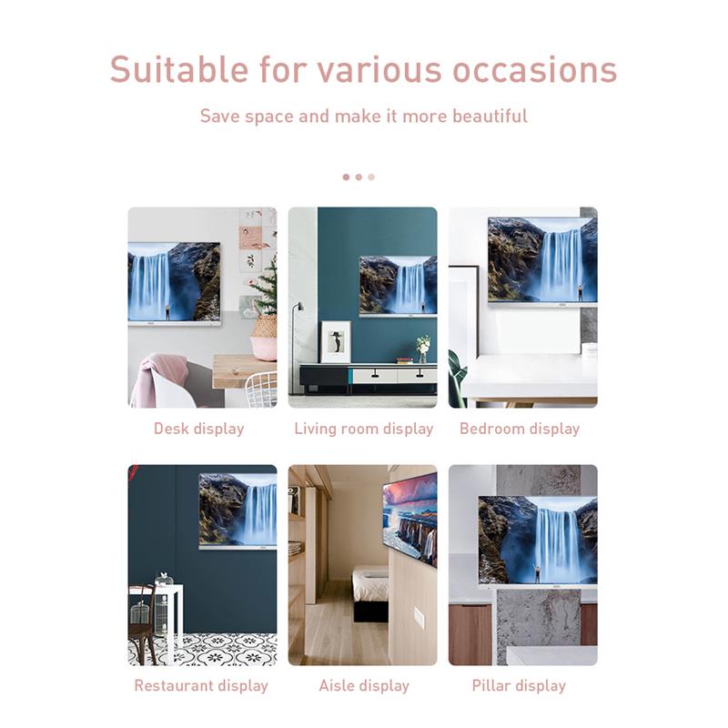 Universal TV Wall Mount Bracket Plasma Flat Panel Display Hanger Holder Rack Stand For 26inch to 55inch 30kg LED LCD TV