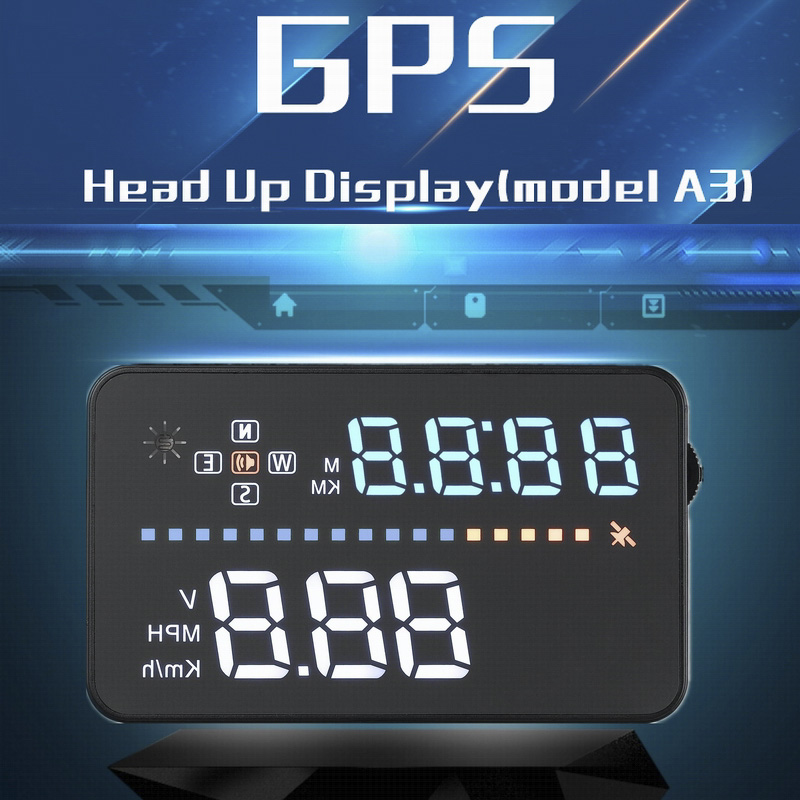 A3-OBD2-HUD Car head -up display OBD2 projection on the windshield car Digital speedometer Diagnostic Tool