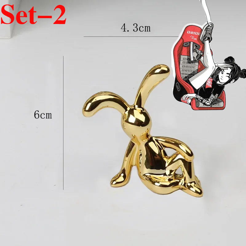 Auto-interieur Decoratie Cartoon Dier Middenconsole Decoratie Persoonlijkheid Kamer Eettafel Bureau Decoratie Interieur Decor: Oranje