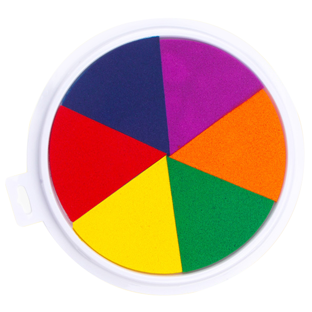 Multi-function Inkpad Portable Ink Pad Children Finger Inkpad Printing Supply: Default Title