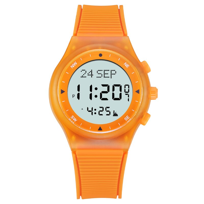 Alfajr Tijd Horloge Voor Islam Gebed Ondersteuning Arabisch Engels Taal Beste Moslim Azan Klok Met Automatische Qiblah Athan Alarm: Orange