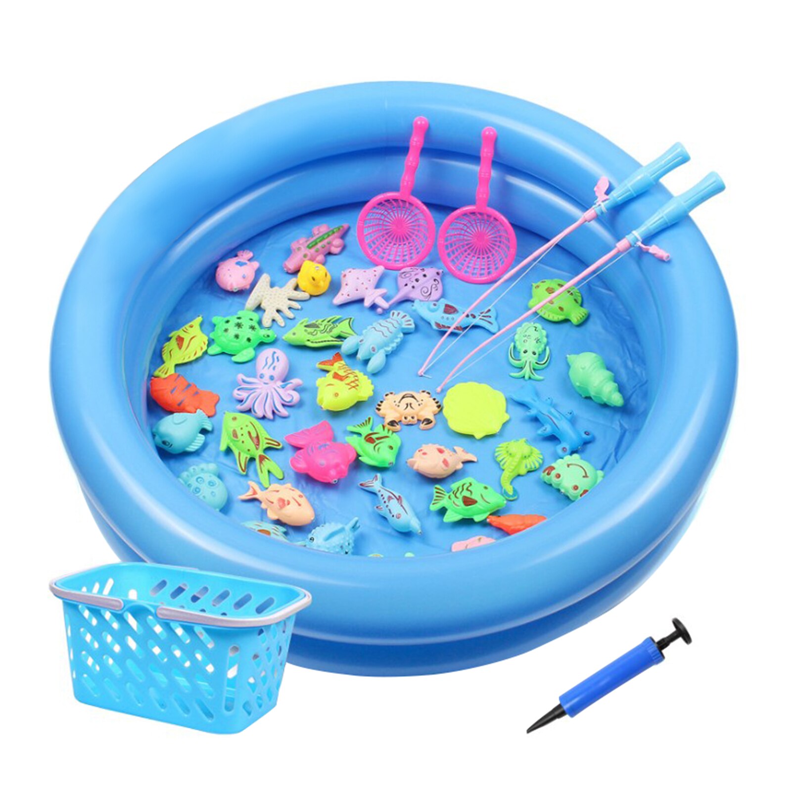 Kinderen Magnetische Vissen Speelgoed Fun Opblaasbare Peuter Spelen Water Speelgoed Ouder-kind Interactief Spel Vissen Zwembad Bad Speelgoed