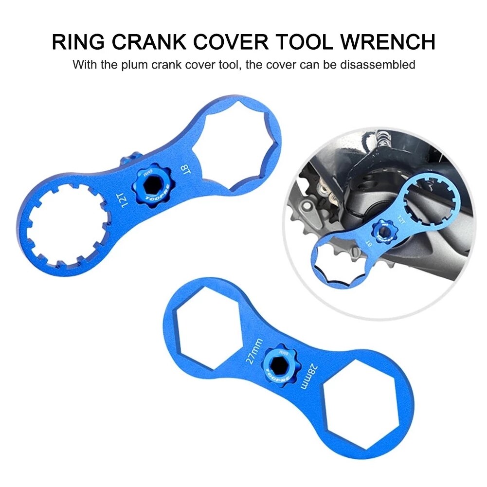 TOOPRE MTB Bicicletta Forcella Anteriore in Alluminio Chiave per Suntour XCM/XCR/XCT/RST montagna bicicletta Forcella cap Chiave Strumento di Riparazione di Smontaggio