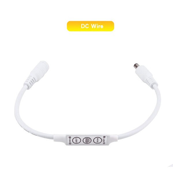 DC12V 3Key Mini RGB Controler Led Controler for 5050 3528 SMD LED Strip: DC wire