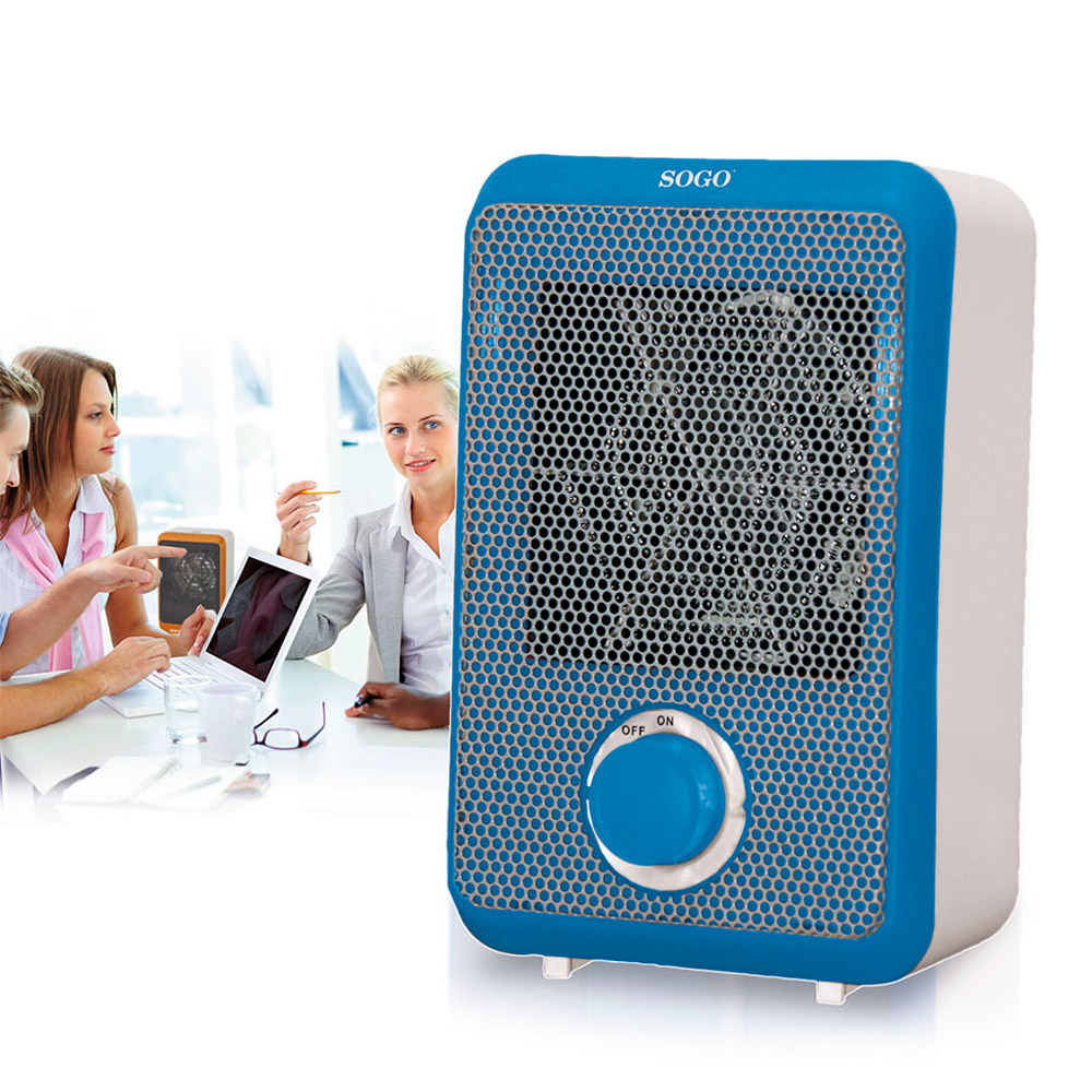 Mini radiateur sogo portable, ventilateur puissant, silencieux, résistant, moderne, pour la maison, le bureau