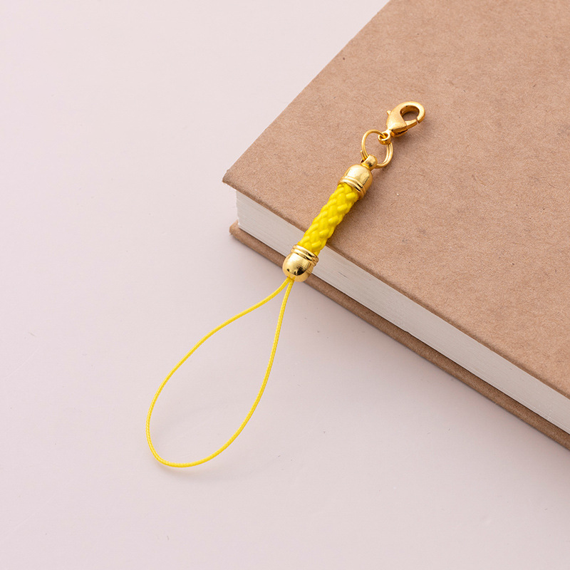 20 Stück Schlüssel bunds eil mit Bieger ing Schlüsselband Lariat Riemen Schnur für sterben Herstellung von DIY Schlüssel Ring Anhänger Zubehör: Orange