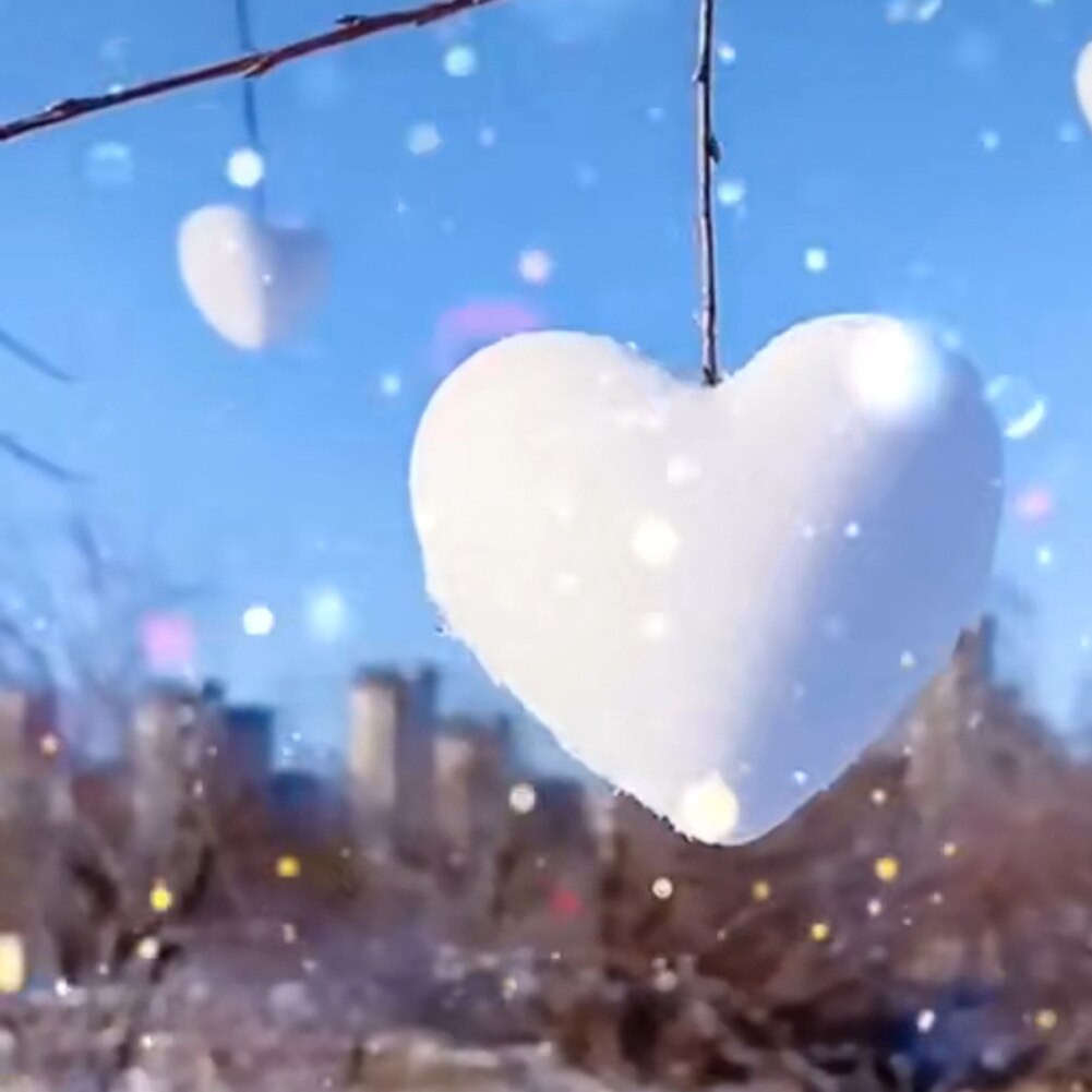 Sneeuwbal Maker Tool Hartvormige Sneeuwbal Maker Clip Winter Spelen Sneeuw Speelgoed Voor Kinderen Plastic Klem Liefde Hart Sneeuwbal Maker