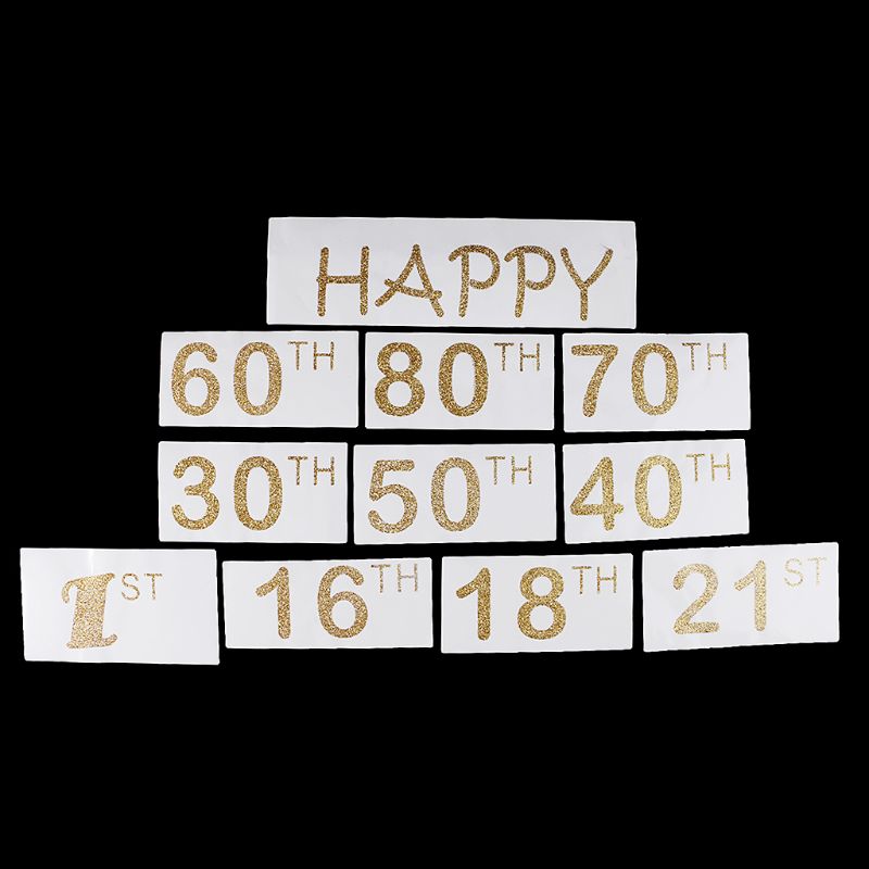 Paper Photo Booth Props Photo Frame 1st 40th Anniversary Birthday Decorations Party