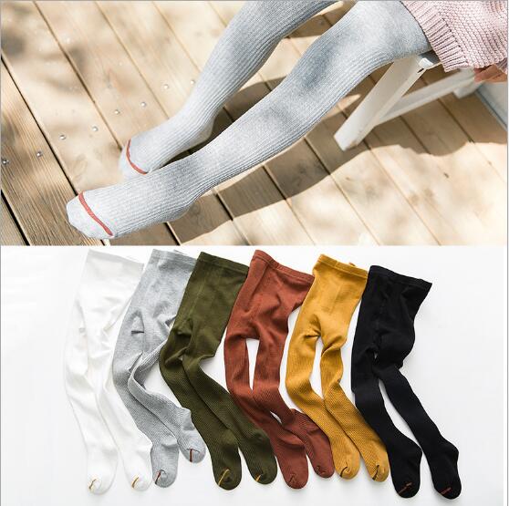 Autumn Winter Child Leggings Cotton Warm Pure Color Kids Boys Girls Pantyhose