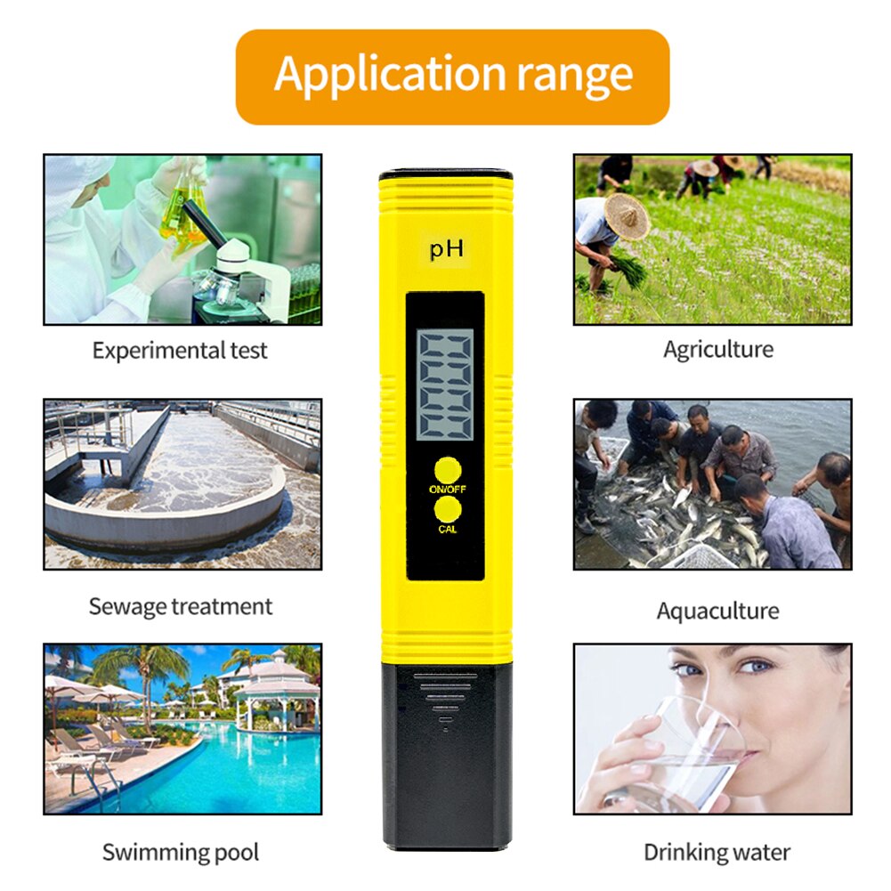Digital LCD PH Meter Tester Accuracy 0.01 TDS Meter Test Filter Swimming Pool Water Aquarium Pool Hardness Purity Test Tool
