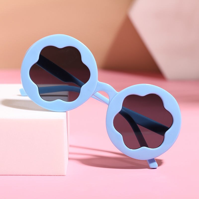 Kids UV400 Sunglasses Cute Floral Shaped Outdoor Beach Sunglasses for Toddler Boys Girls Baby Accessories Children's Boys Girls