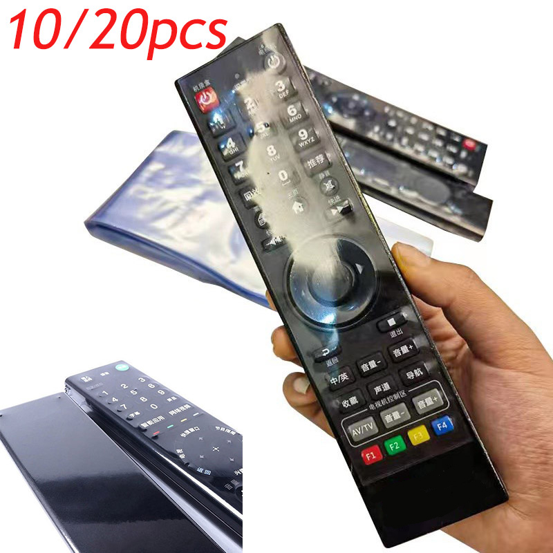 5/10/20Stck Transparente Schrumpfen Film Tasche Haushalt Klimaanlage TV Fernbedienung Abdeckung Schutzhülle Staub Tasche 8*25cm 6*25cm