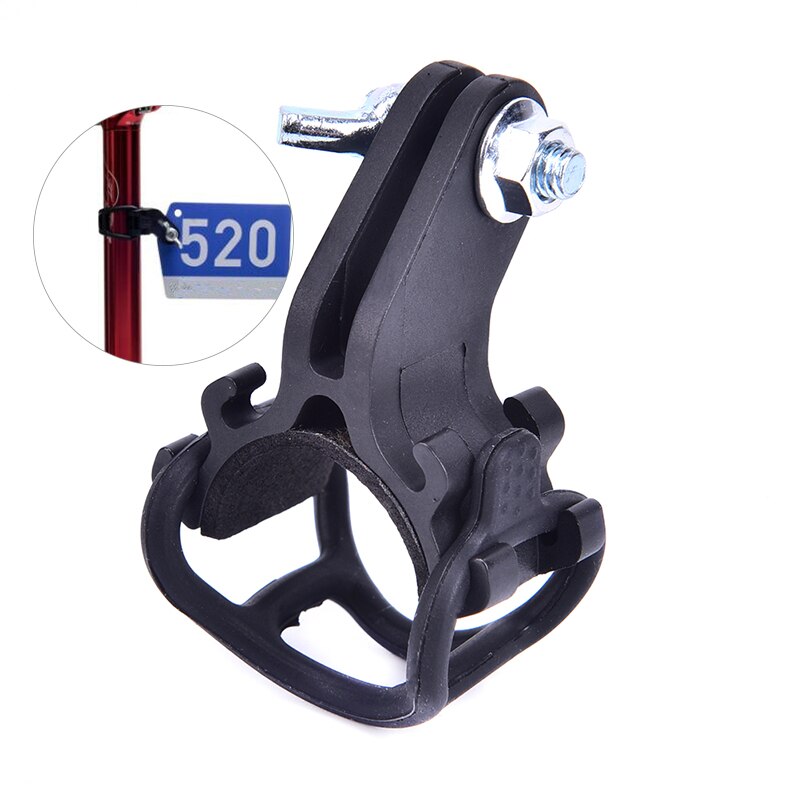 Cycling Plate Number Holder DIY MTB Bike Triathlon Racing Number Plate Mount Holder Cards Bracket For Road Bike