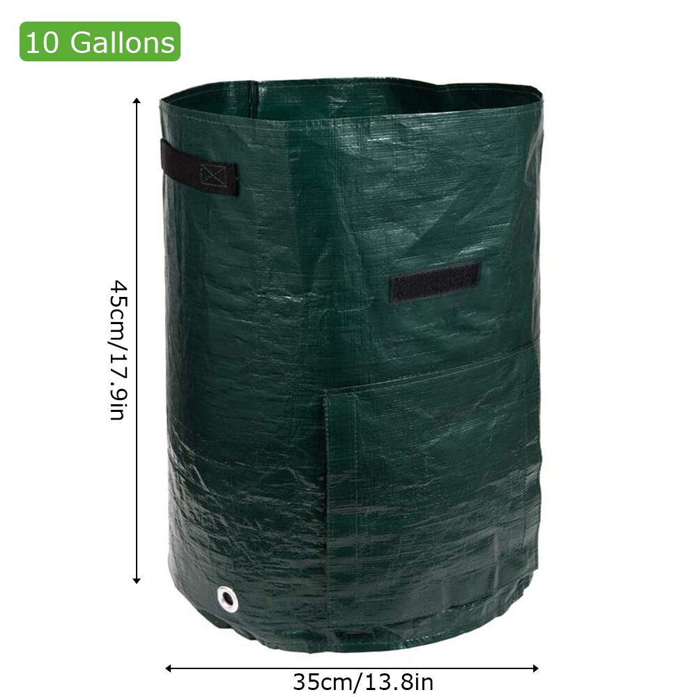 Garden Plant Growth Bag Potato Strawberry Greenhouse Vegetable Planting PE Bag Moisturizing Vertical Grow Bag Seedling Pot: 10 gallons