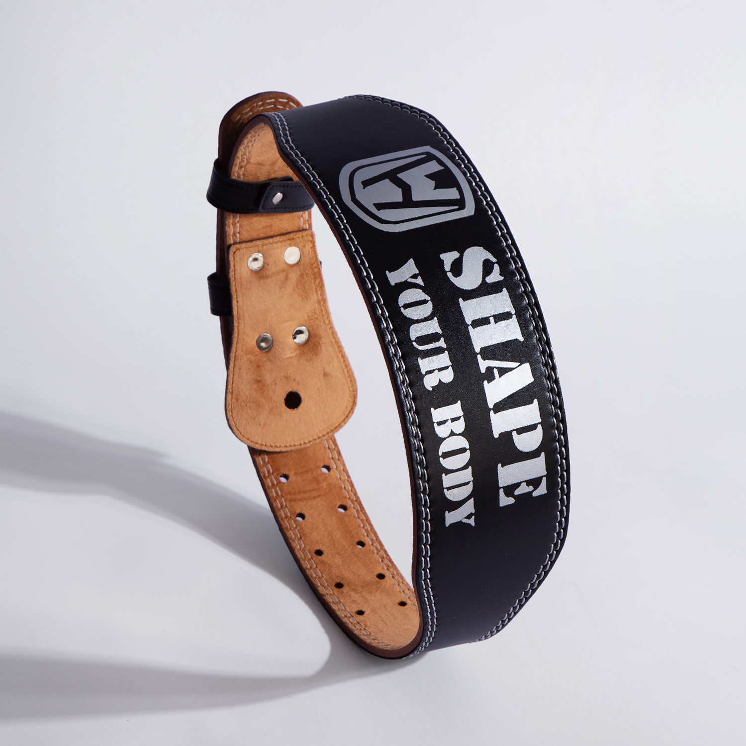 Wosweir-herr midjeskyddsbälte i pu-läder styrketränings- och träningsutrustning tyngdlyftningsutrustning: S / Gul